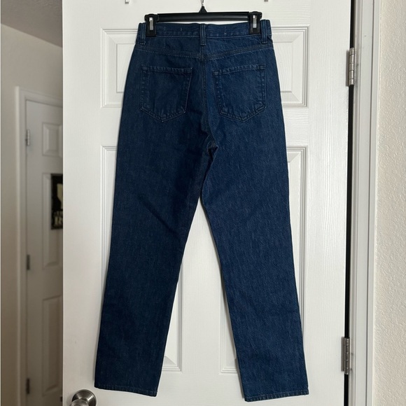 BLDWN | Two-Tone Vintage Straight Leg Crop Cotton Enigma Jeans Sz 24 - Picture 4 of 11